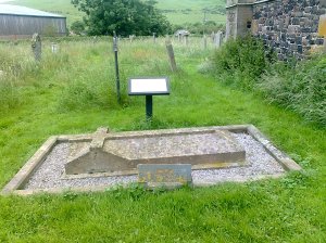 J Butler's grave in Kirknewton, 27.6.12 (Helen Mathers)